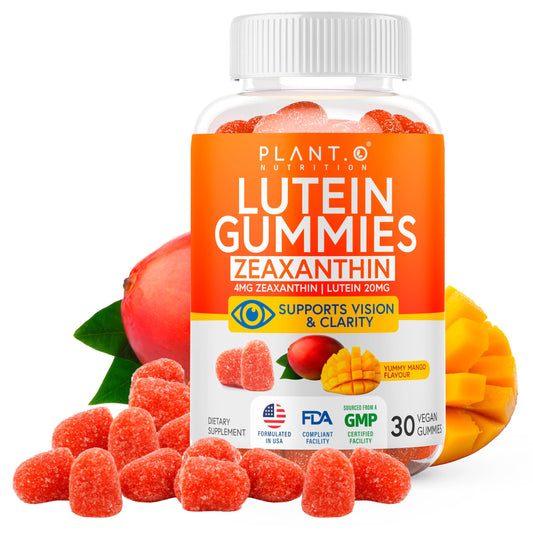 Hero bottle of Lutein & Zeaxanthin Gummies with mango flavor