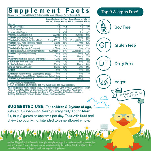 Lutemax Kids lutein for children's brain and eye health