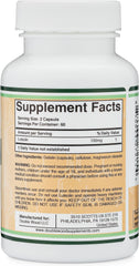 Close-up of luteolin 100mg capsules