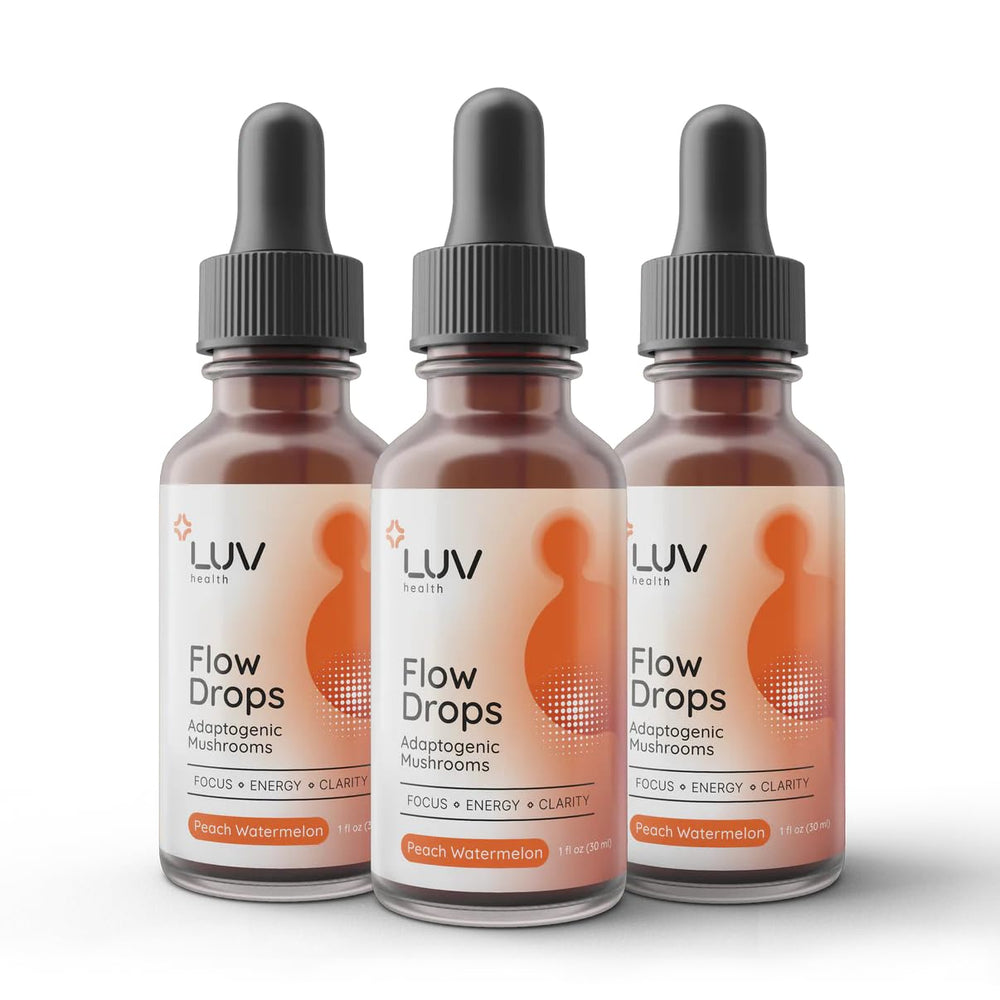LUV health Flow Drops bottle