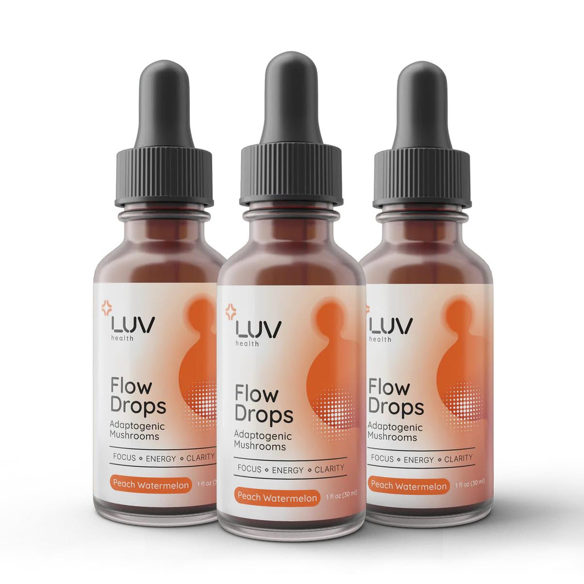 LUV health Flow Drops bottle