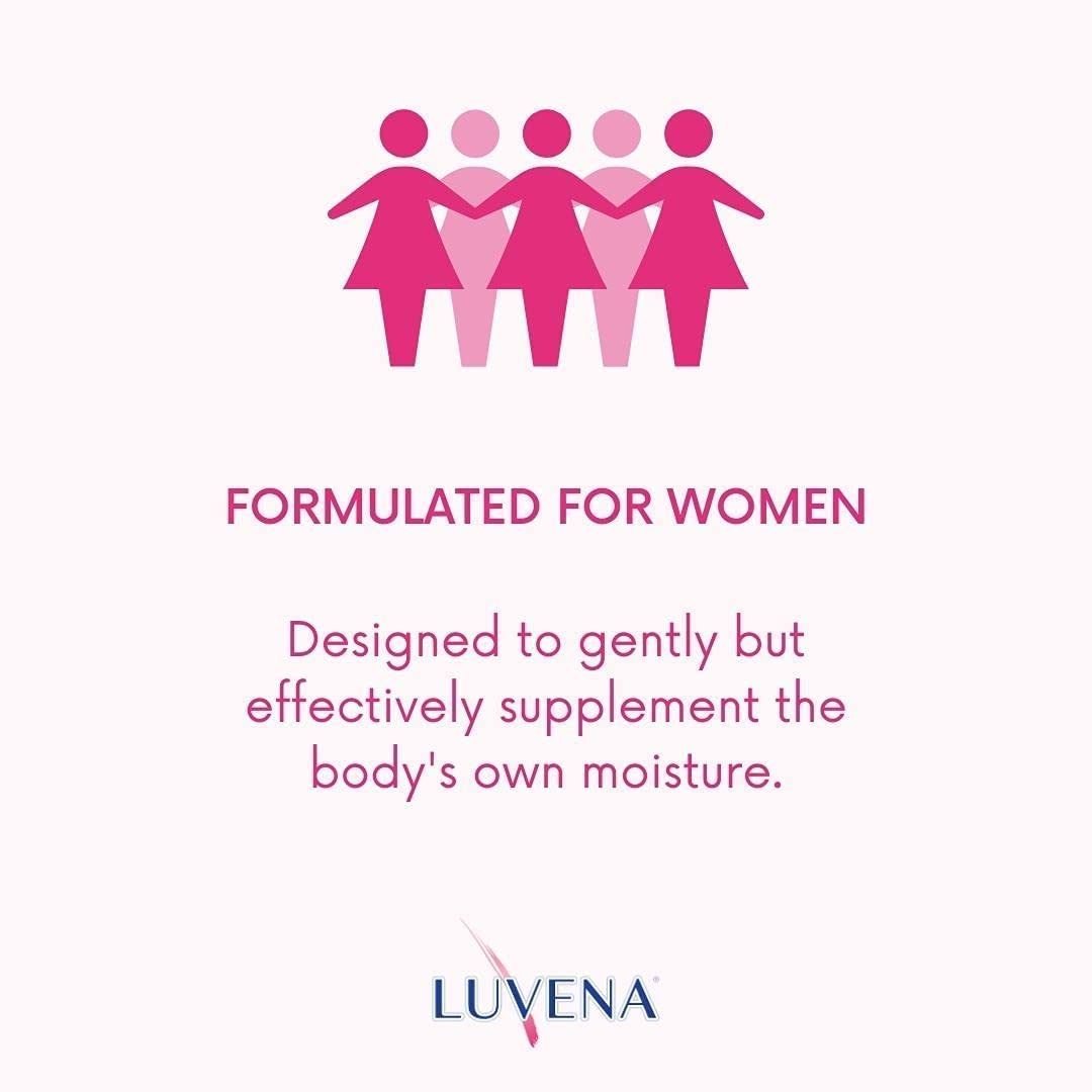 Luvena Moisturizer packaging image emphasizing menopause-support labeling.