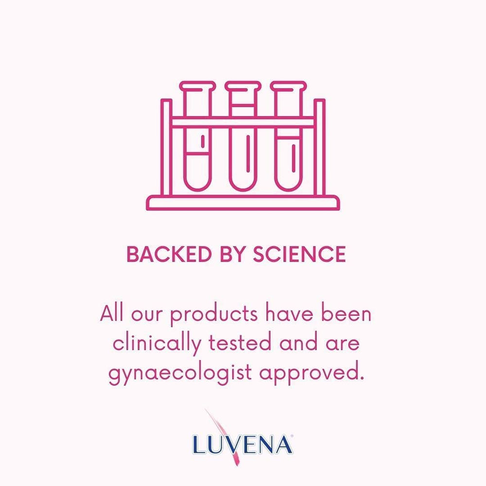Luvena Moisturizer safe-ingredients information highlighting non-irritating formula.