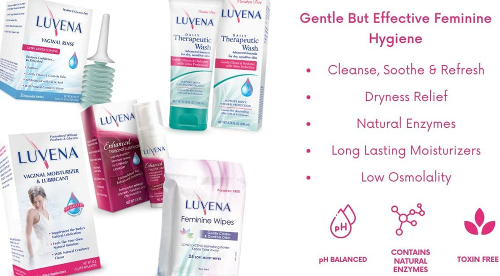 Luvena Moisturizer in-use application scene suggesting gentle hydration.