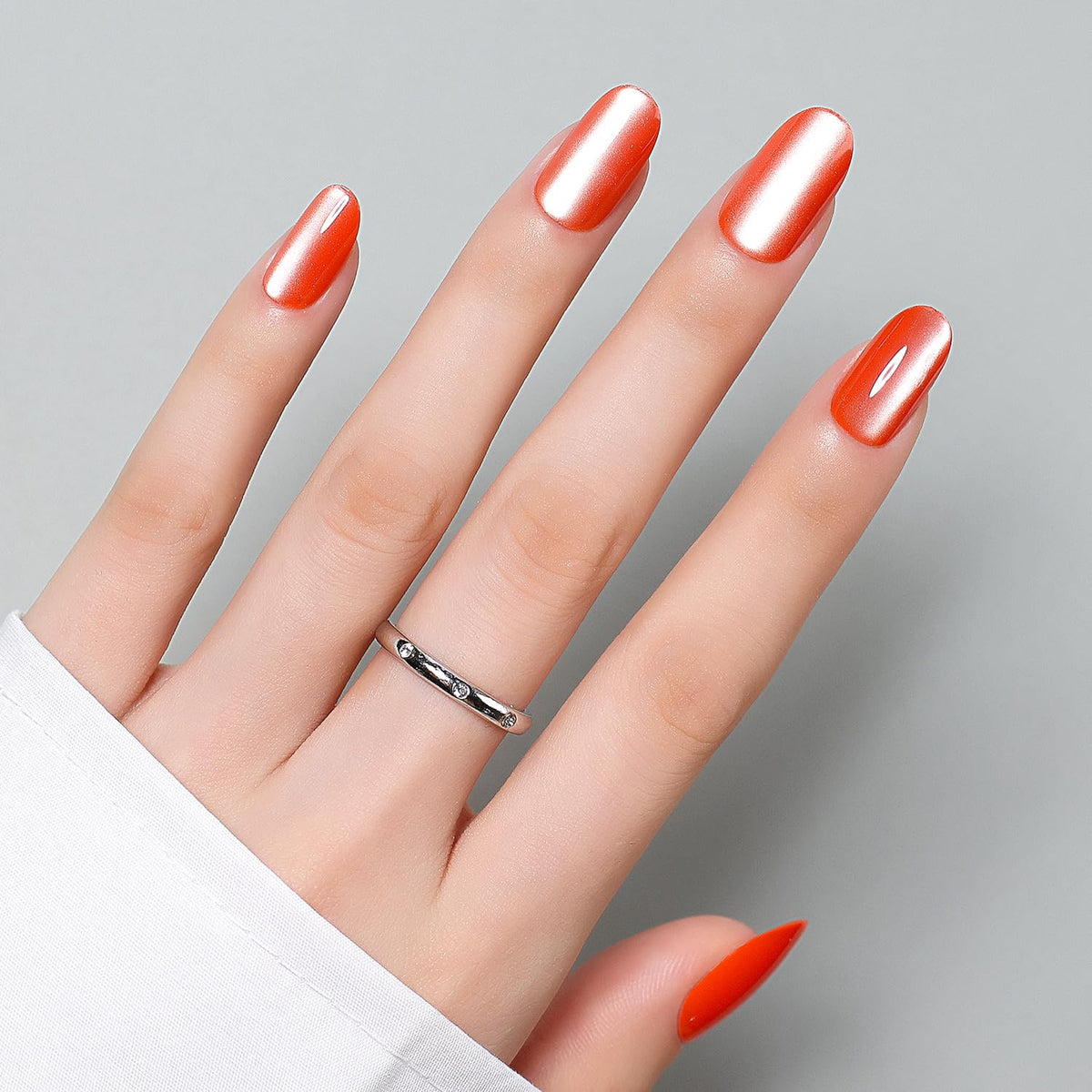 Luxbon cat eye nails closeup with glossy salon finish for a bold look