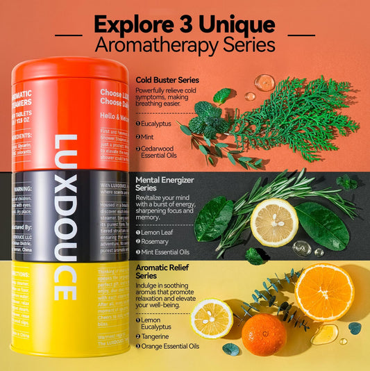 LUXDOUCE Mental Energizer steamer boosts focus with lemon-leaf blend
