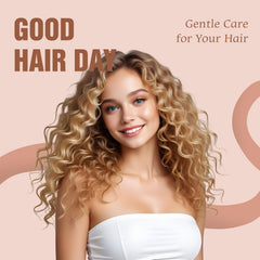 Luxfume Curl Shampoo promotes elasticity and natural shine.
