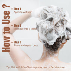 Luxfume Curl Shampoo humid environment image implies frizz control.