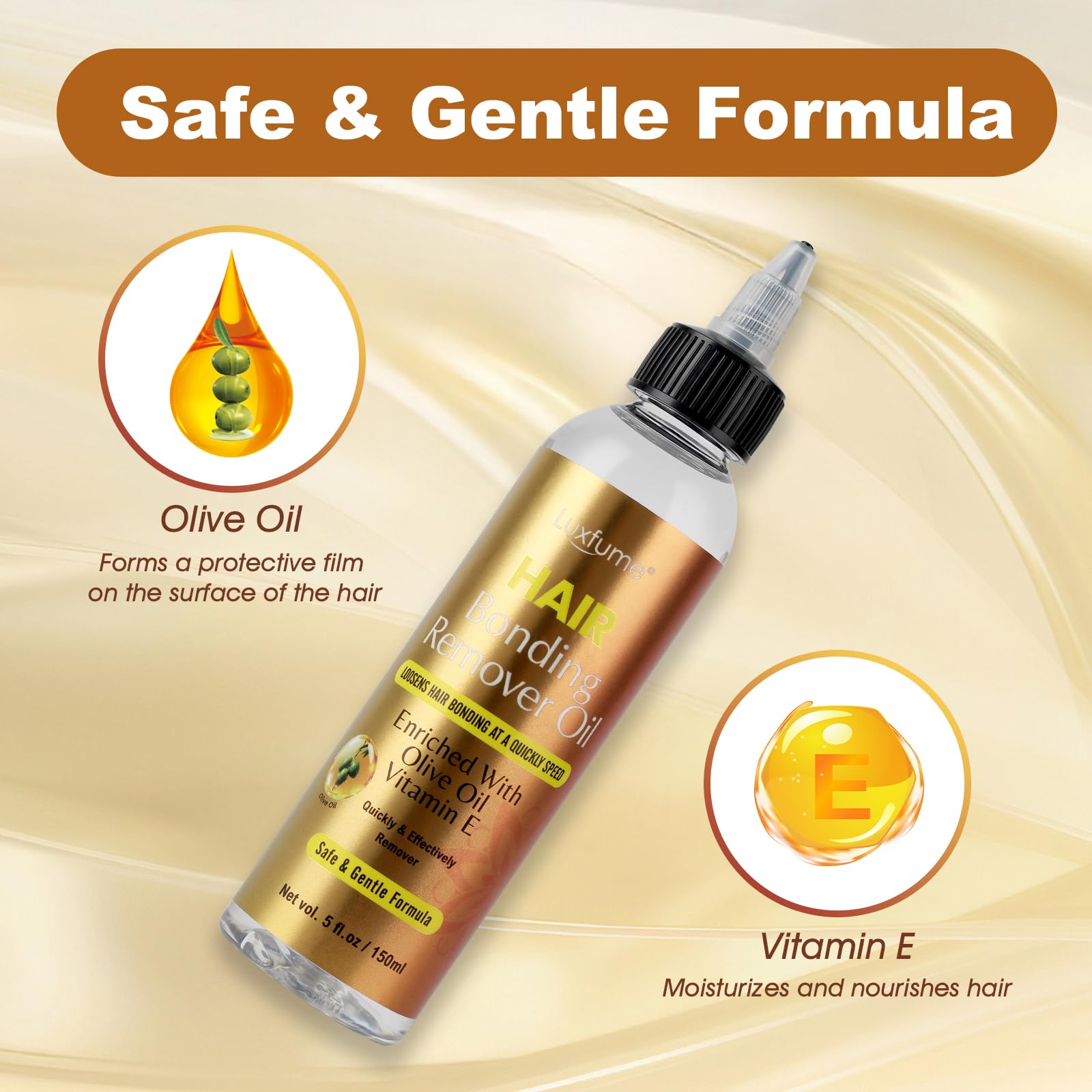 Luxfume safe formula gentle on all hair types.