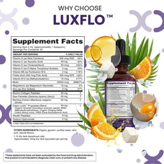 LuxGlo liquid texture viewed up close shows a smooth formulation.