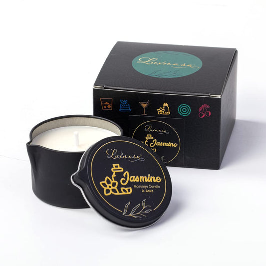 Close-up of low temperature soy wax candle