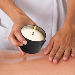 LUXMASA massage candle gift set with cream cherry scent