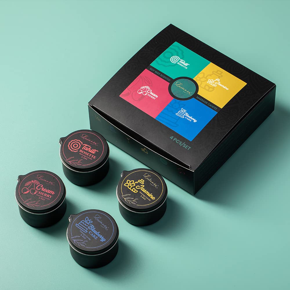 LUXMASA massage candle Blueberry Cake scent