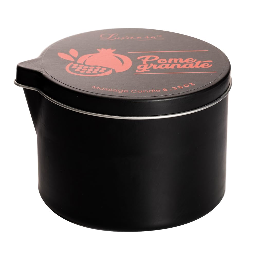 Tin candle with pour spout for massage