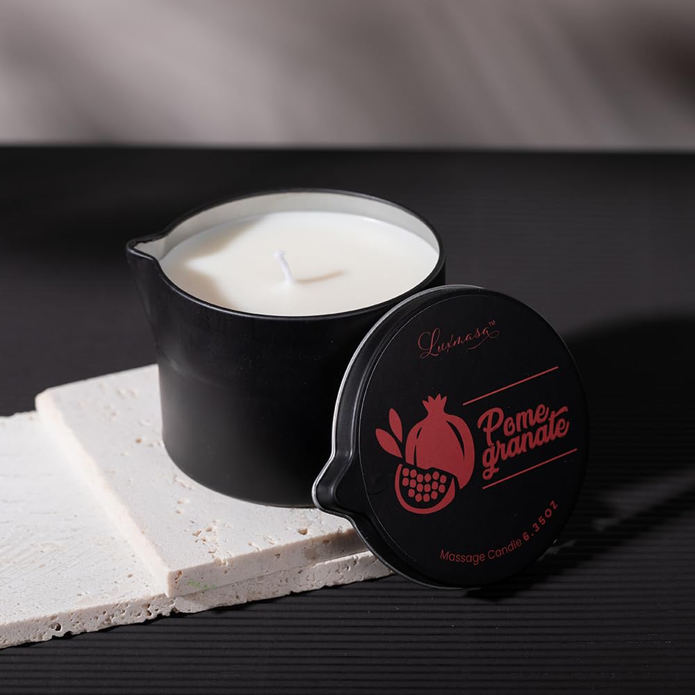 Pomegranate scent label on packaging