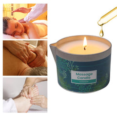 Couples massage candle lit for spa session