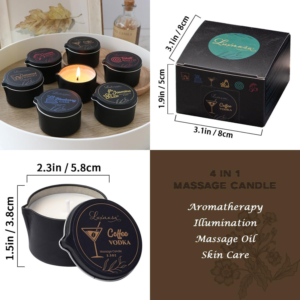 Close-up of natural ingredients and wick for LUXMASA candle