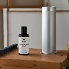 Luxurious bedroom with diffuser in use