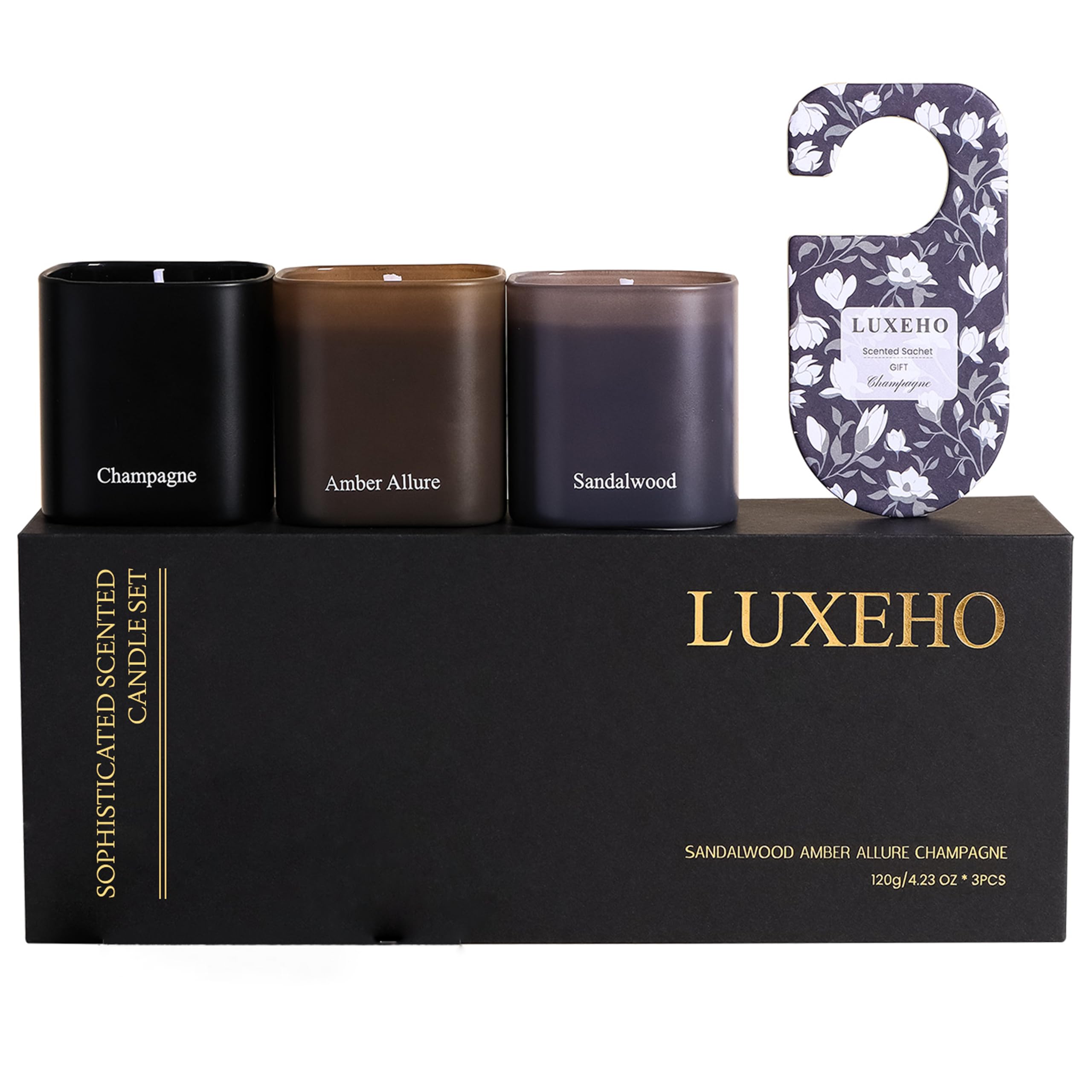 Gift box packaging for luxury candle set