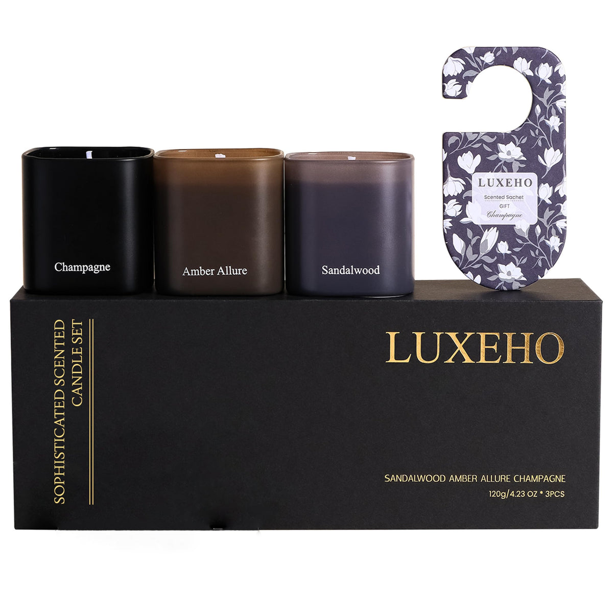 Gift box packaging for luxury candle set