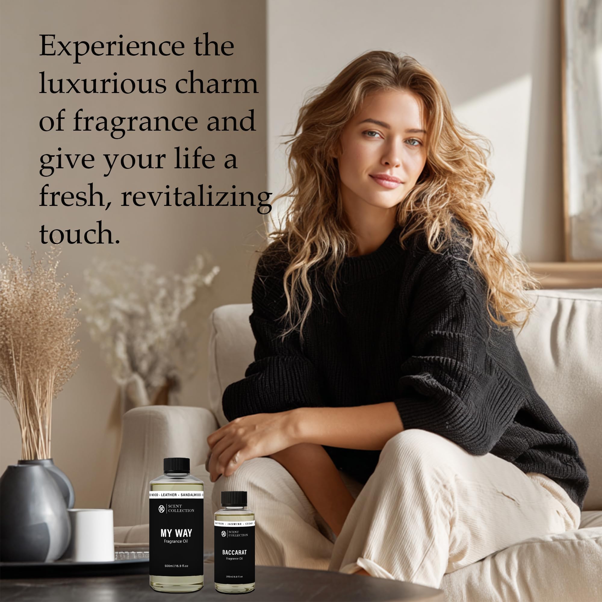 200ml (6.76 Fl oz) Santal diffuser refill bottle
