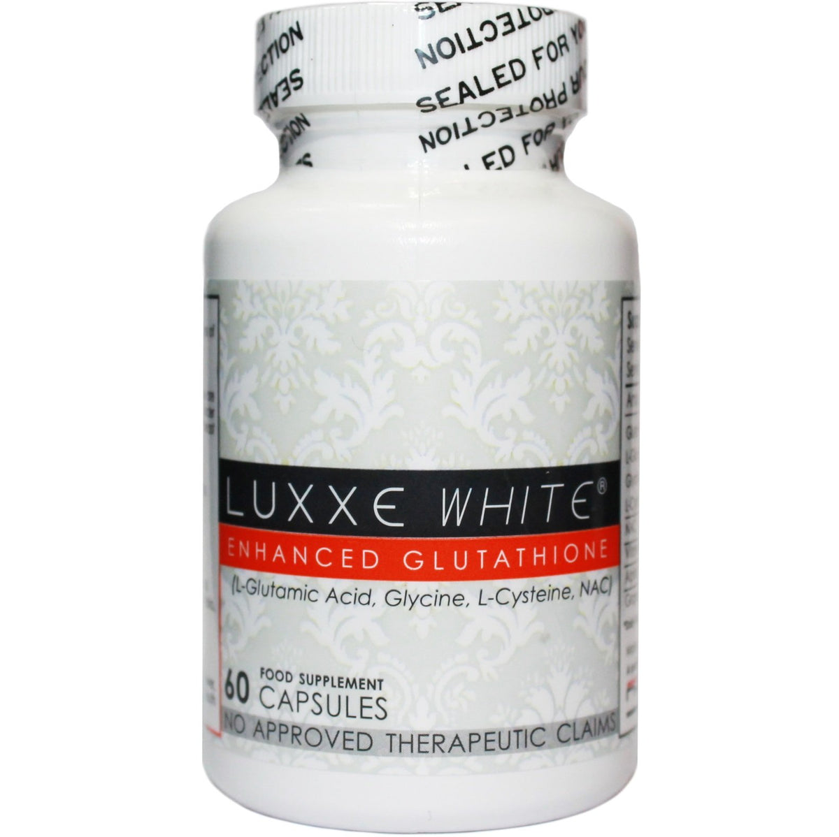 Luxxe White bottle front view
