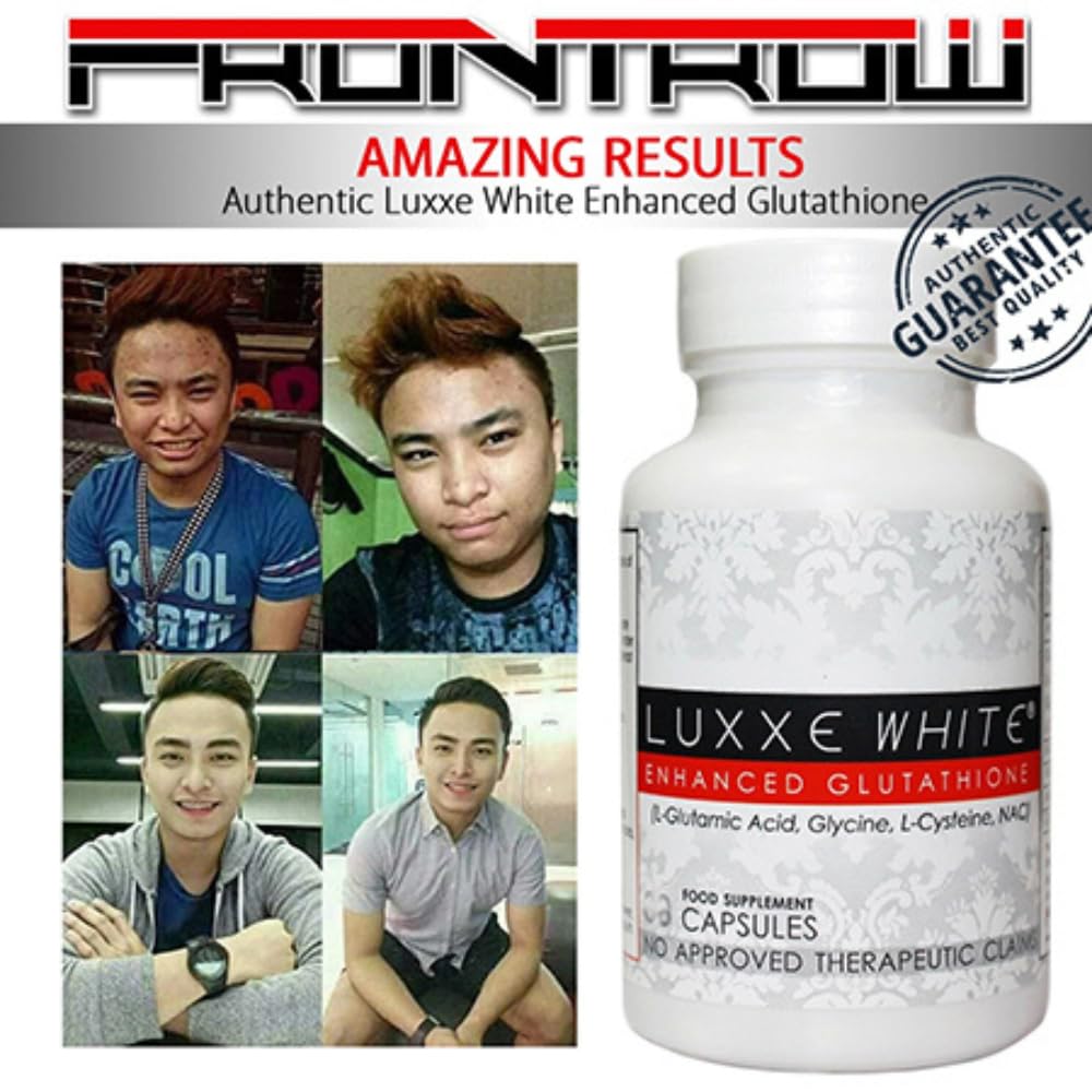 Luxxe White packaging with bottle
