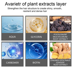 Lvjonya Biotin, caffeine and rice protein label close-up highlights fortifying ingredients