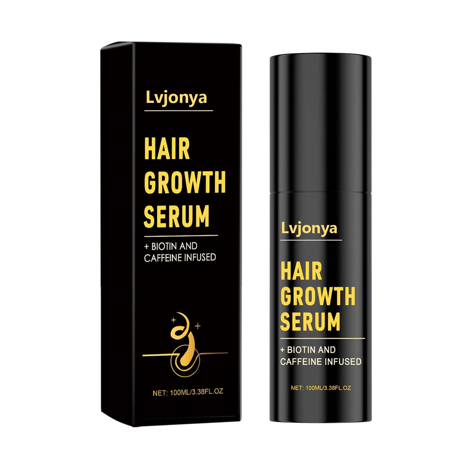 Lvjonya Hair Growth Serum bottle for daily scalp care and nourishment