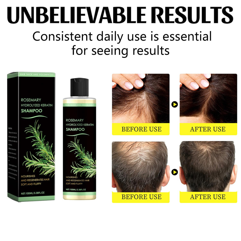 Lvjonya Rosemary Shampoo foamy lather close-up showing gentle cleansing