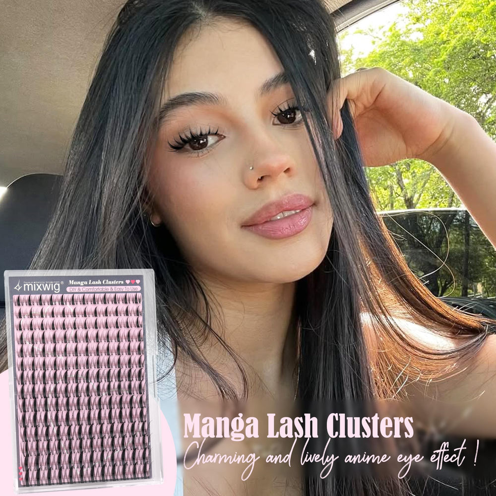 Lvmixwig lashes feature an invisible band for a seamless, natural blend.