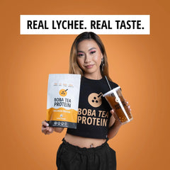 Lychee and oolong flavored collagen powder tub