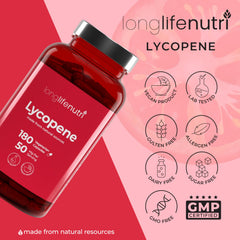 Illustration showing one-capsule daily dosing for Lycopene 50mg