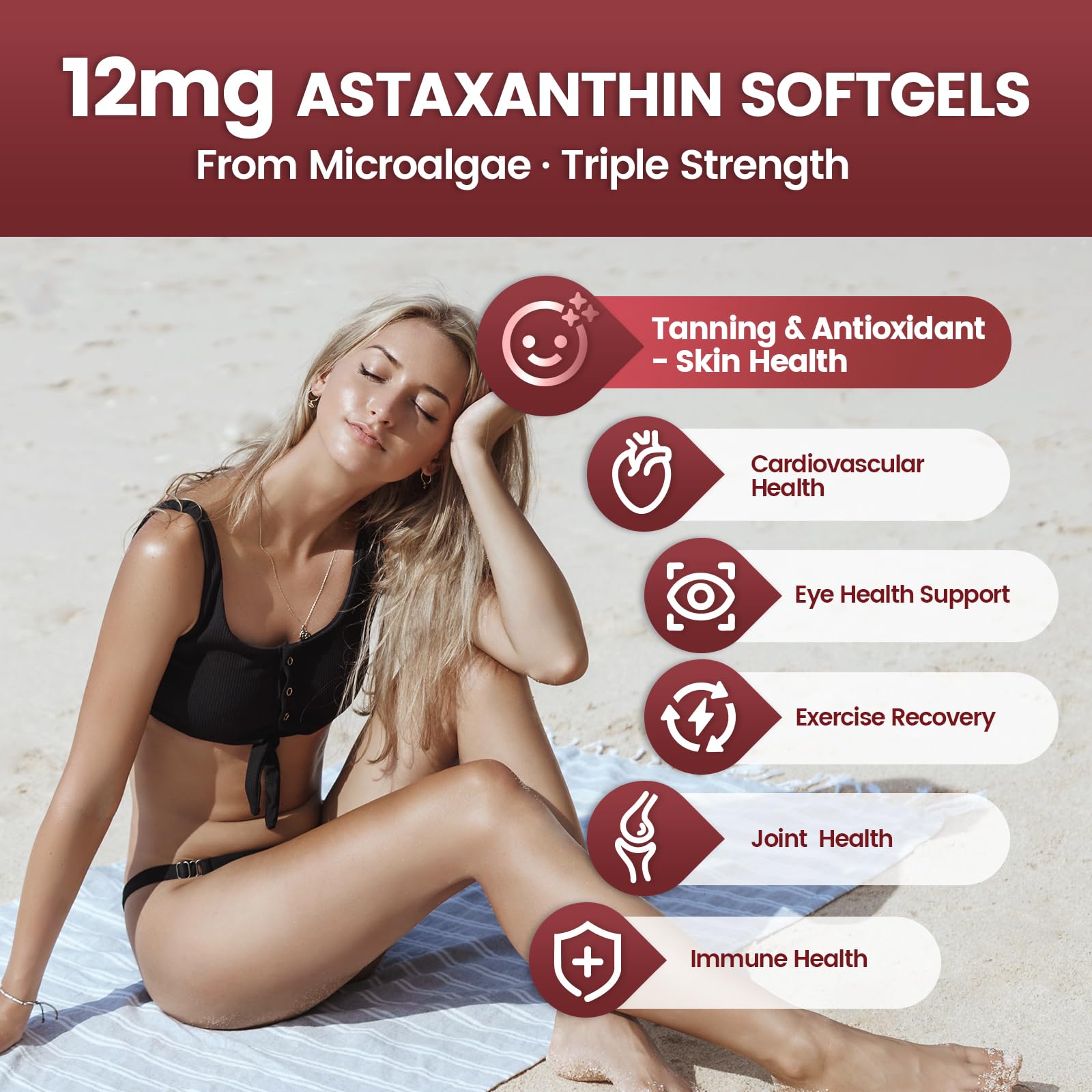 Graphic highlighting lycopene, grape seed extract, and beta-carotene in the formula