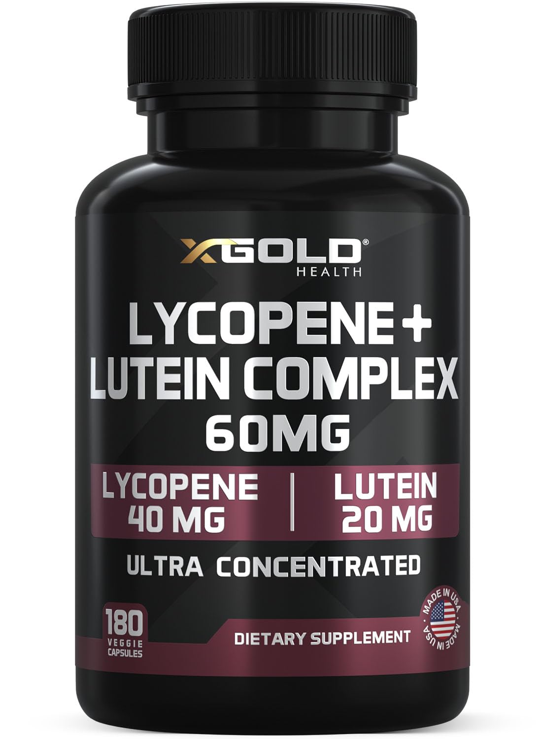 Hero image of Lycopene + Lutein 60mg supplement bottle