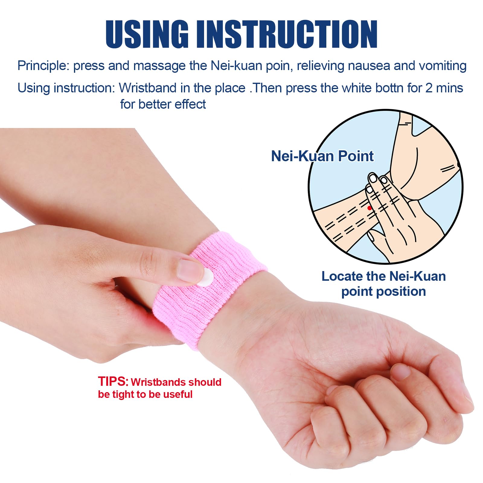 LYJEE motion sickness band made of soft cotton with elastic for kids