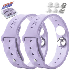 LYJEE motion sickness wristband worn on the wrist for travel nausea relief.
