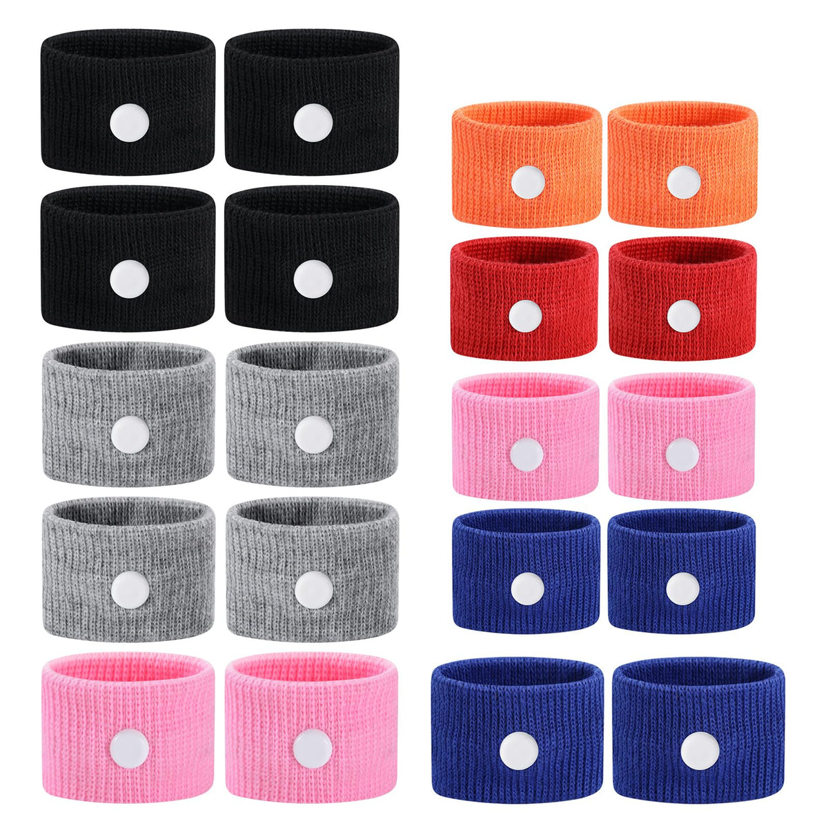 LYJEE motion sickness bands pack showing full set for travel nausea relief.
