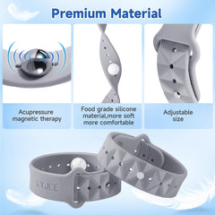 LYJEE Motion Sickness Bands on pregnant traveler offer gentle non-drug nausea support