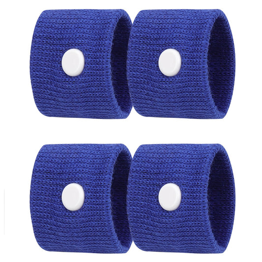 LYJEE motion sickness bracelets close-up on wrist, suggesting potential nausea relief during travel.
