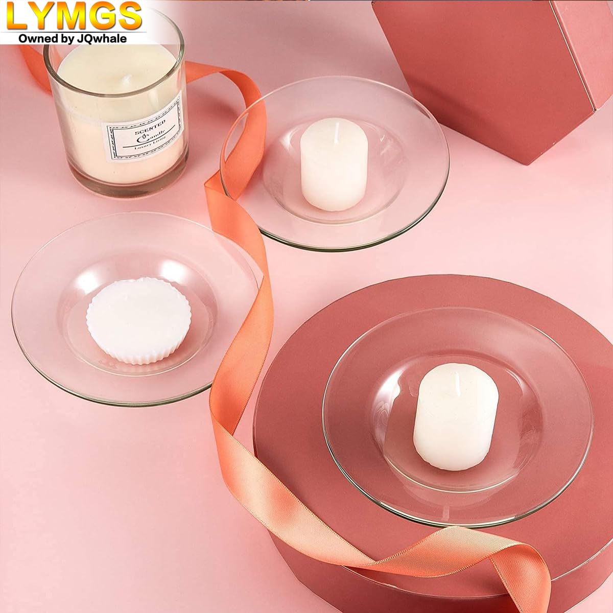 Easy-clean glass wax melt dish for diffusing essential oils, 115mm
