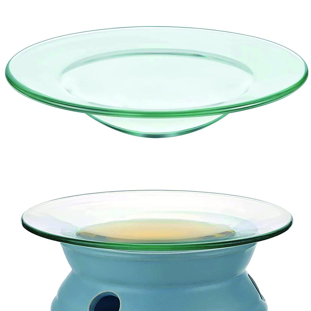 LYMGS replacement oil warmer dish, glass, 115mm round, 4.5 inch, 1 pack