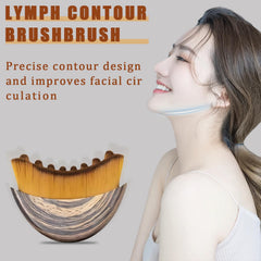 Lymphatic Contour Face Brush side grip demonstrates ergonomic handling for daily care.