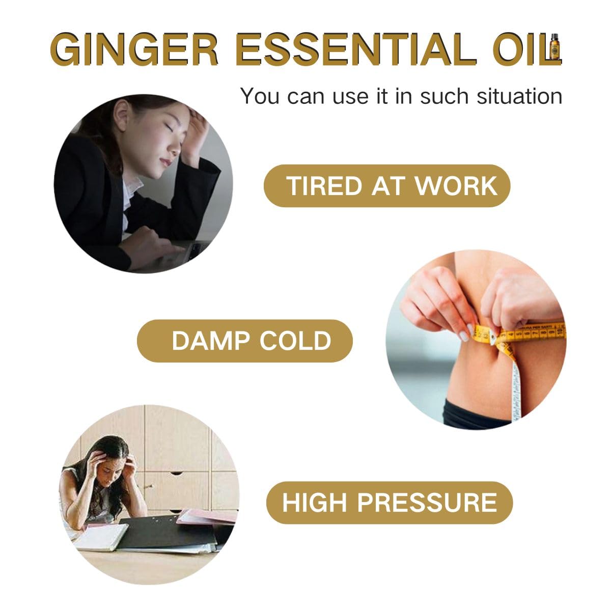 Lymphatic drainage ginger oil packaging
