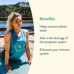 Lymphatic support ingredients including red clover blossom and prickly ash bark