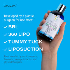 Professional lymphatic drainage massage using the oil