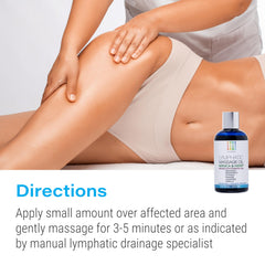 Close-up of coconut oil, arnica, and essential oils