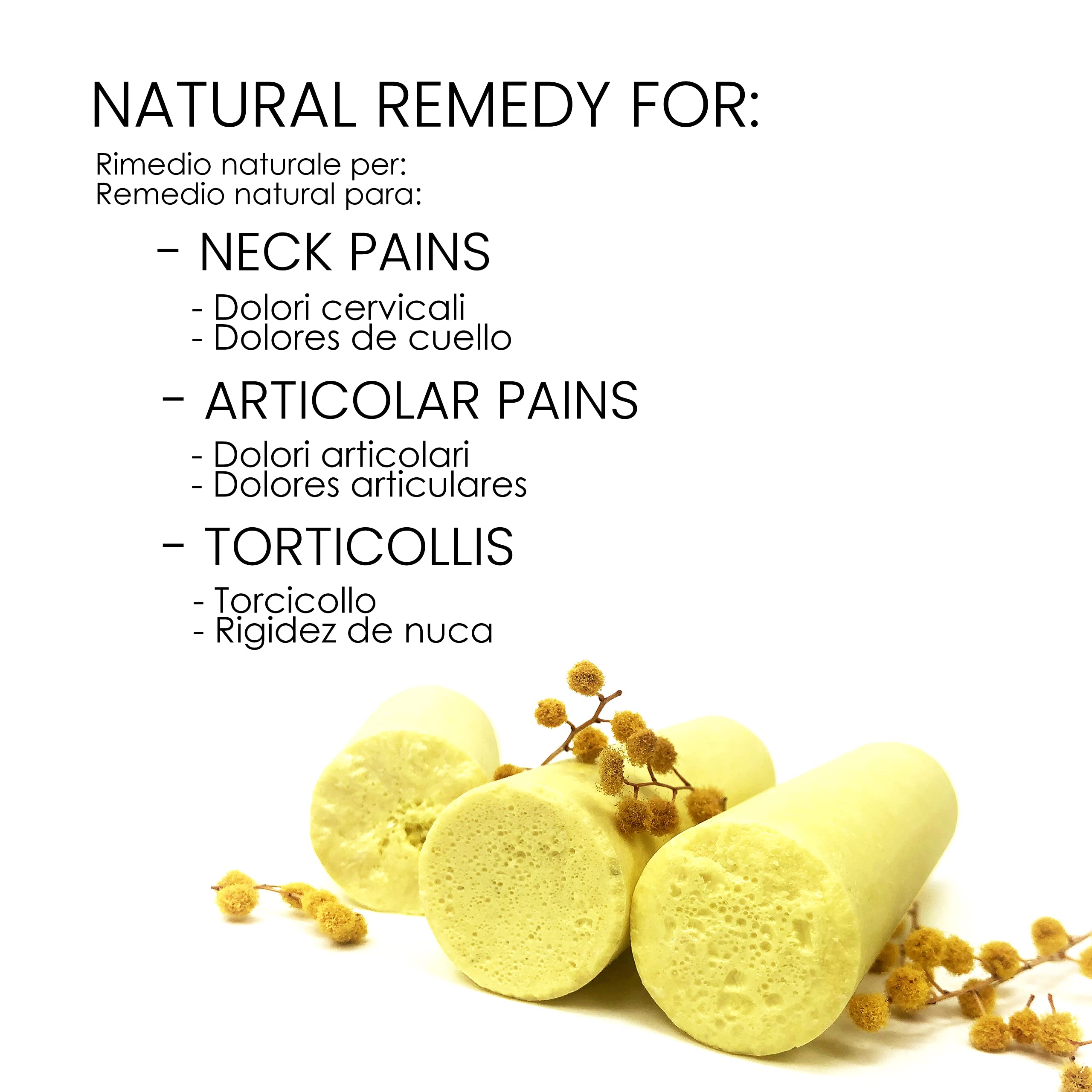 Sulfur rods used for neck massage