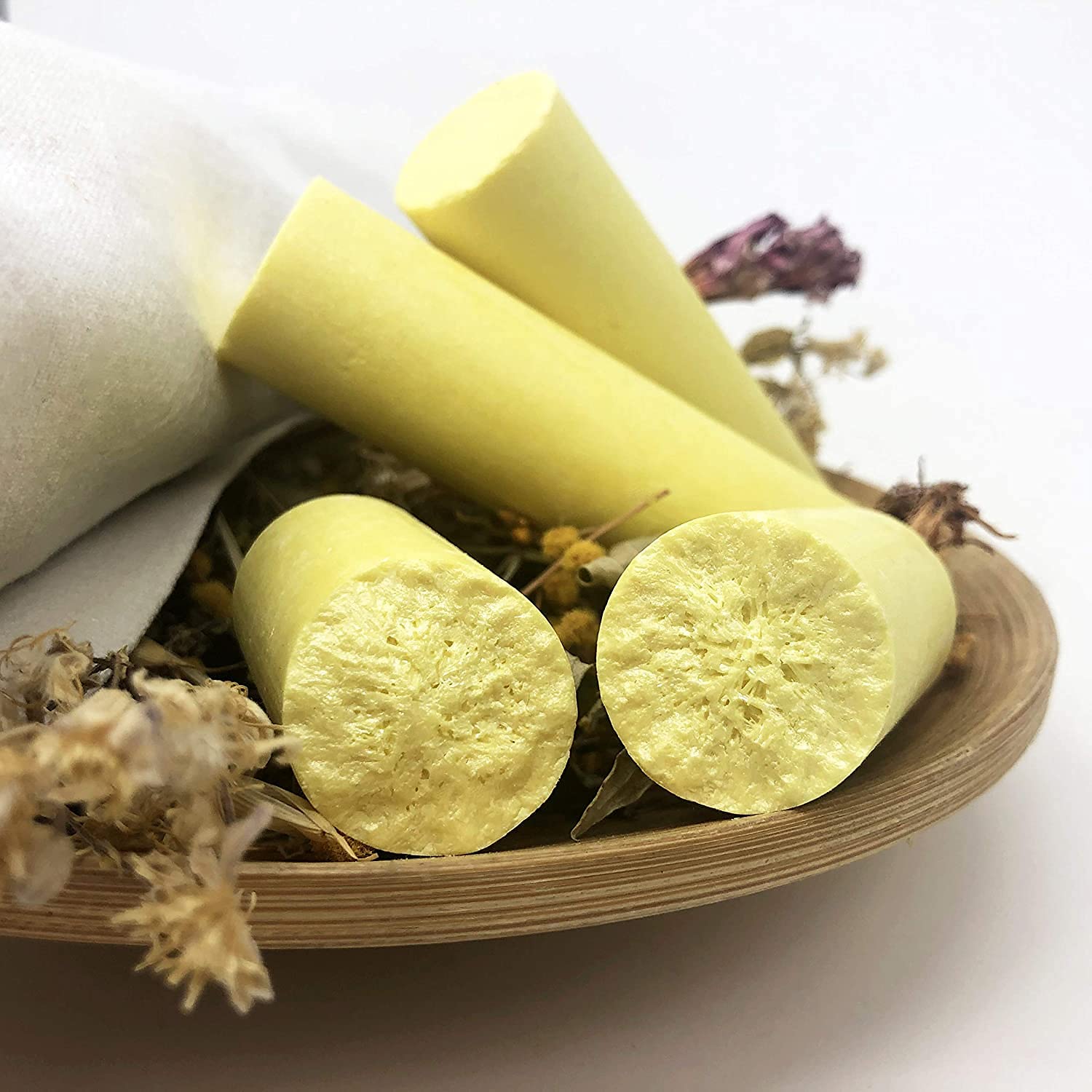 Ayurvedic sulfur rods for massage