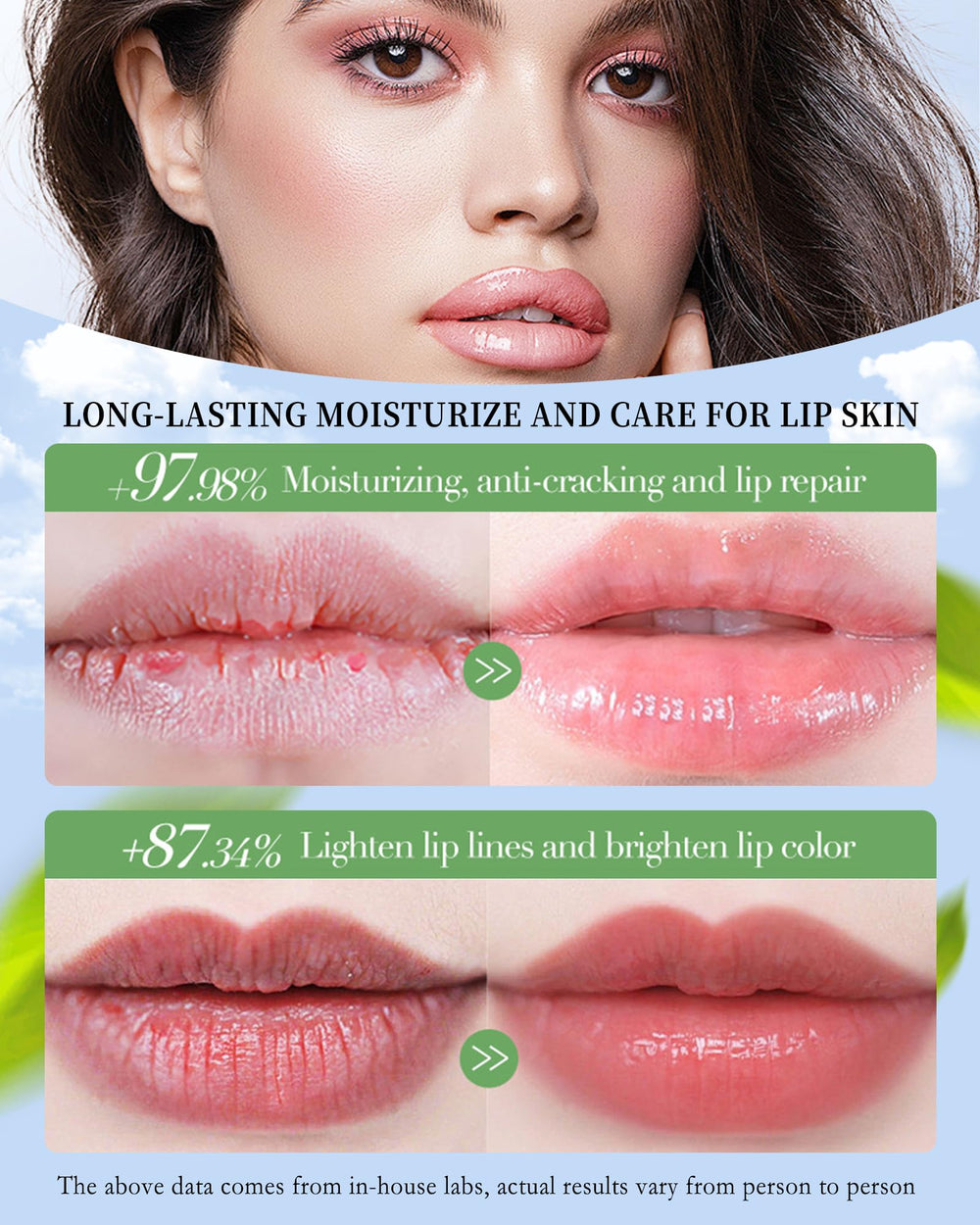 LYSdefeu avocado lip balm moisturizes lips for lasting comfort.